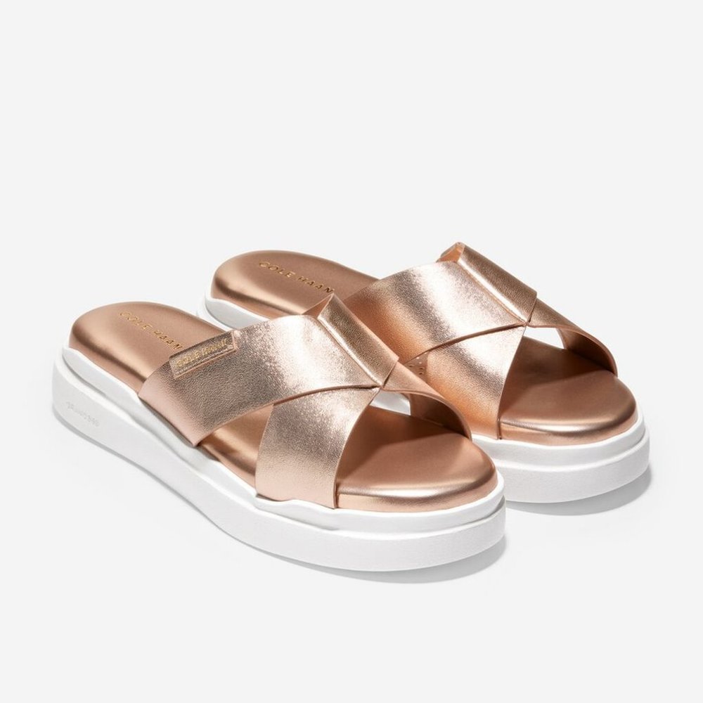 Cole Haan Grandpro Rally Criss Cross Slide Sandal